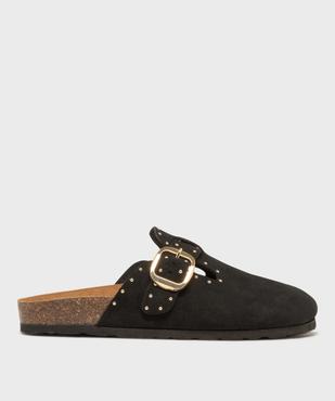 Mules sabots dessus cuir avec clous métalliques femme - Follow Me vue1 - FOLLOW ME - GEMO