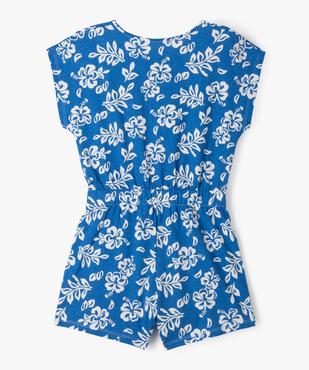 Combishort à manches courtes avec pans à nouer fille vue3 - GEMO (ENFANT) - GEMO