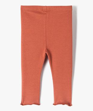 Legging en maille côtelée avec bas froncé bébé fille  vue3 - GEMO 4G BEBE - GEMO