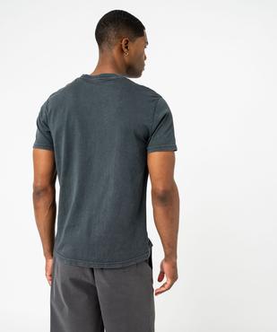 Tee-shirt à manches courtes uni homme vue3 - GEMO (HOMME) - GEMO