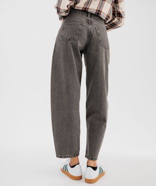 Jean barrel ballon taille normale femme  vue3 - GEMO(FEMME PAP) - GEMO