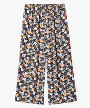 Pantacourt femme grande taille imprimé coupe large  vue4 - GEMO (G TAILLE) - GEMO