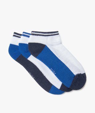 Chaussettes de sport ultra courtes garçon (lot de 3)  vue1 - GEMO (ENFANT) - GEMO