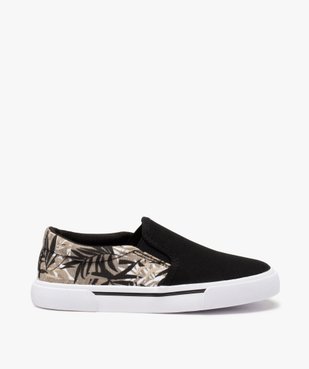Tennis garçon en toile bicolore style slip-on vue1 - GEMO 4G GARCON - GEMO