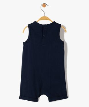 Combishort bébé garçon sans manches imprimé vue4 - GEMO(BEBE DEBT) - GEMO