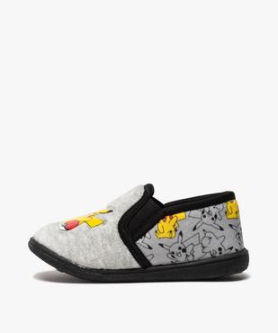 Chaussons garçon élastiqués en velours ras - Pokemon vue3 - POKEMON - GEMO