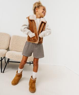 Pull à col rond fille vue7 - GEMO (ENFANT) - GEMO