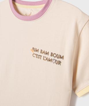 Tee-shirt manches courtes imprimé mixte enfant - Gémo X Maëva vue3 - GEMO 4G GARCON - GEMO
