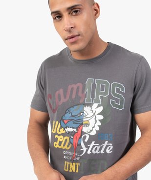 Tee-shirt homme avec motif multicolore - Camps United vue2 - CAMPS UNITED - GEMO