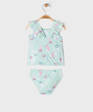 Maillot de bain tankini à motifs chats bébé fille vue4 - GEMO(BEBE DEBT) - GEMO