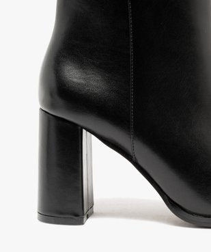 Boots femme à talon et bout pointu avec zip  vue6 - FOLLOW ME G4G - GEMO