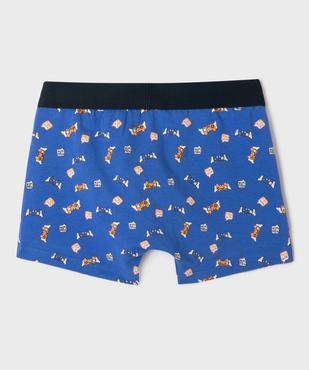 Boxers en coton stretch uni et motifs jeu vidéo garçon (lot de 2) vue3 - GEMO 4G GARCON - GEMO