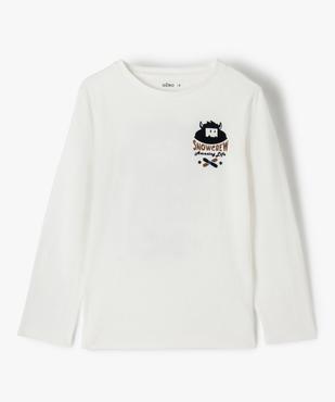 Tee-shirt garçon à manches longues et imprimé dos vue2 - GEMO (ENFANT) - GEMO