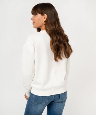 Sweat molletonné avec motif poitrine femme - LuluCastagnette vue4 - LULUCASTAGNETTE - GEMO