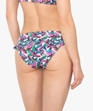 Bas de maillot de bain femme forme slip avec volants vue2 - GEMO (PLAGE) - GEMO