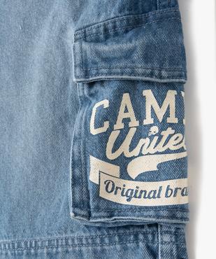 Bermuda garçon en denim multi-poches - Camps United vue3 - CAMPS UNITED - GEMO