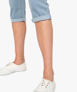 Pantacourt femme coupe slim stretch 5 poches vue2 - GEMO (JEAN) - GEMO