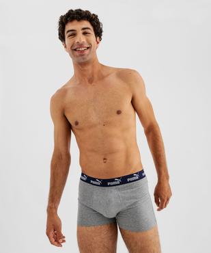 Boxer en coton stretch à ceinture confortable homme - Puma (lot de 2) vue2 - PUMA - GEMO