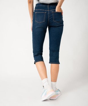 Pantacourt femme en jean coupe Slim vue9 - GEMO 4G FEMME - GEMO