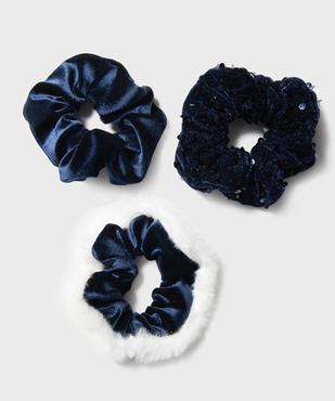 Chouchous en velours et sequins (lot de 3) vue1 - GEMO (ACCESS) - GEMO