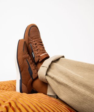 Baskets homme casual à lacets bi-matières - Redskins vue1 - REDSKINS - GEMO