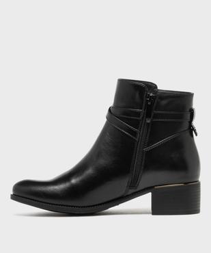 Boots zippées à petit talon femme vue3 - VALENTINA BALDA - GEMO