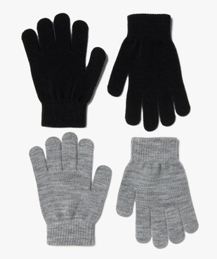 Gants garçon unis (lot de 2 paires) vue1 - GEMO (ENFANT) - GEMO