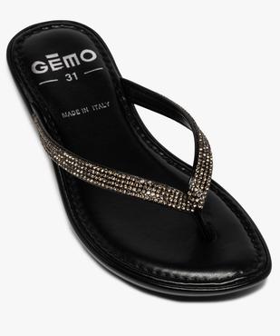 Tongs fille à strass et petit talon compensé vue5 - GEMO (ENFANT) - GEMO