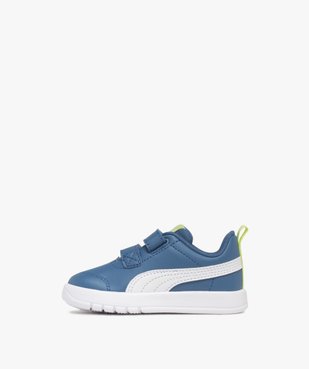Baskets bébé garçon à double scratch Court Flex V3 - Puma vue3 - PUMA - GEMO