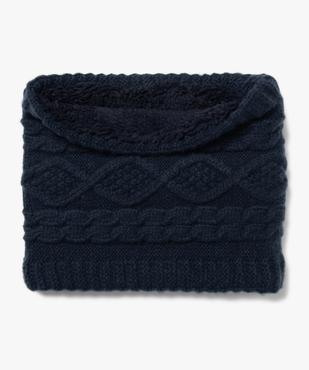 Echarpe snood torsadée avec doublure sherpa fille vue1 - GEMO 4G FILLE - GEMO