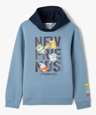Sweat à capuche avec motifs Pokemon garçon - Pokemon vue3 - POKEMON - GEMO