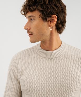 Pull en maille fantaisie moelleuse homme vue3 - GEMO (HOMME) - GEMO