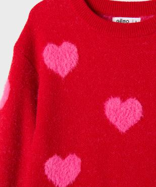 Pull douillet à motifs all over fille vue2 - GEMO (ENFANT) - GEMO