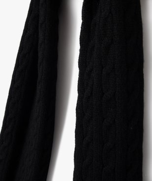 Echarpe homme chinée en maille torsadée vue2 - GEMO 4G HOMME - GEMO