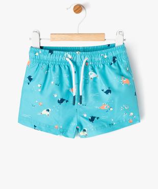Short de bain à motifs marins bébé garçon vue1 - GEMO 4G BEBE - GEMO