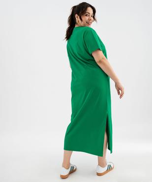 Robe tee-shirt à manches courtes et col rond femme grande taille vue3 - GEMO (G TAILLE) - GEMO
