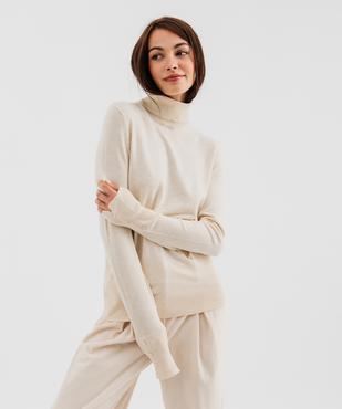 Pull à col roulée en maille fine femme vue1 - GEMO 4G FEMME - GEMO