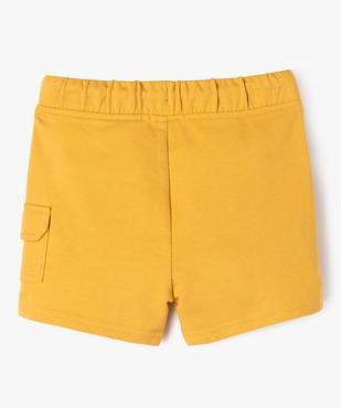 Bermuda en maille souple à poche cargo bébé garçon vue3 - GEMO(BEBE DEBT) - GEMO