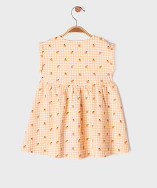 Robe bébé fille avec haut boutonné et jupe large vue5 - GEMO(BEBE DEBT) - GEMO