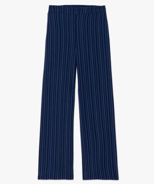 Pantalon large à rayures ton sur ton femme vue4 - GEMO(FEMME PAP) - GEMO