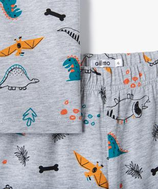 Pyjashort garçon en jersey imprimé dinosaures vue2 - GEMO (ENFANT) - GEMO