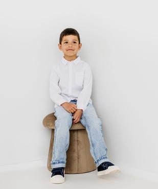 Chemise unie à manches longues garçon vue14 - GEMO 4G GARCON - GEMO