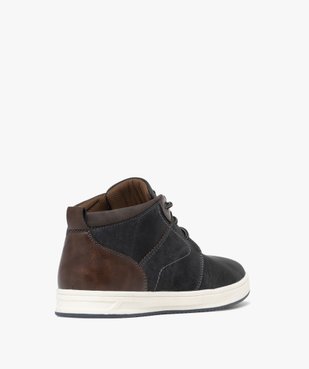 Baskets homme mid-cut style casual à semelle blanche vue5 - URBAN STEPS - GEMO