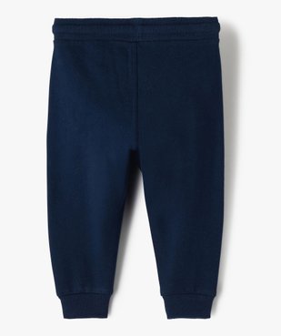 Pantalon de jogging avec ceinture bord-côte bébé garçon vue3 - GEMO 4G BEBE - GEMO