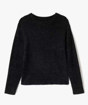 Pull en maille duveteuse à col rond fille vue1 - GEMO (JUNIOR) - GEMO