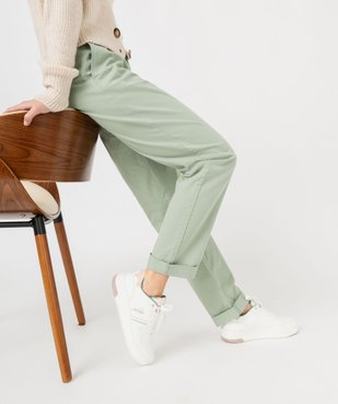 Pantalon chino coupe regular femme vue1 - GEMO 4G FEMME - GEMO