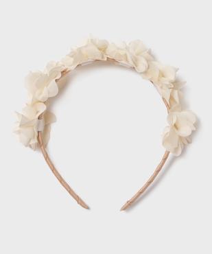 Serre-tête en tissu fantaisie rehaussé de fleurs fille vue1 - GEMO (ACCESS) - GEMO