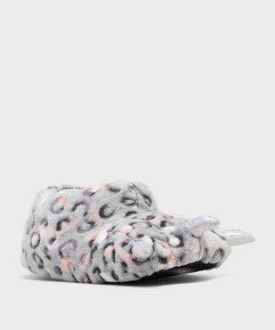 Chaussons en volume patte d'animal à griffes pailletées femme vue2 - GEMO(HOMWR FEM) - GEMO