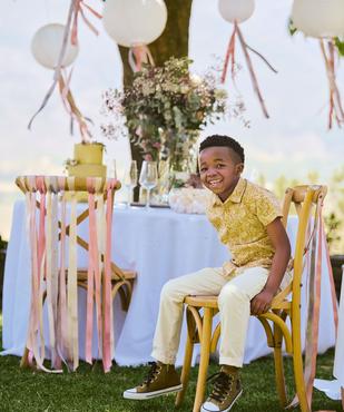 Chemise manches courtes à motifs fleuri garçon vue1 - GEMO (ENFANT) - GEMO