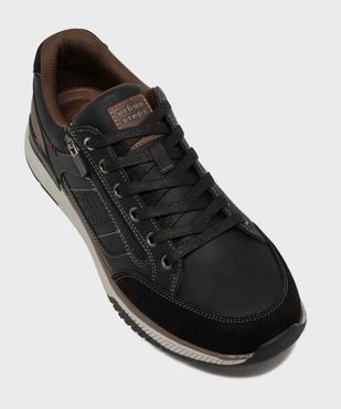 Baskets basses de ville à lacets et zip homme - Urban Steps vue5 - URBAN STEPS - GEMO